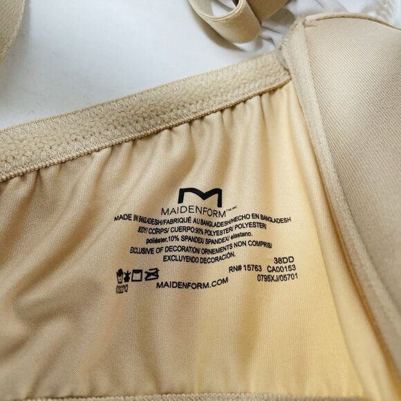 Maidenform Self Expressions Womens 38DD 2 Pack T-Shirt Bra 5701 Latte/White 336 - Picture 7 of 7